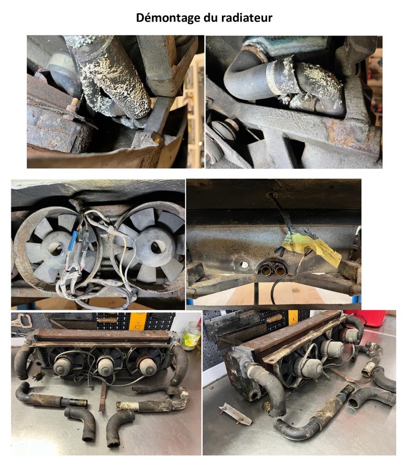 1032 Démontage du radiateur