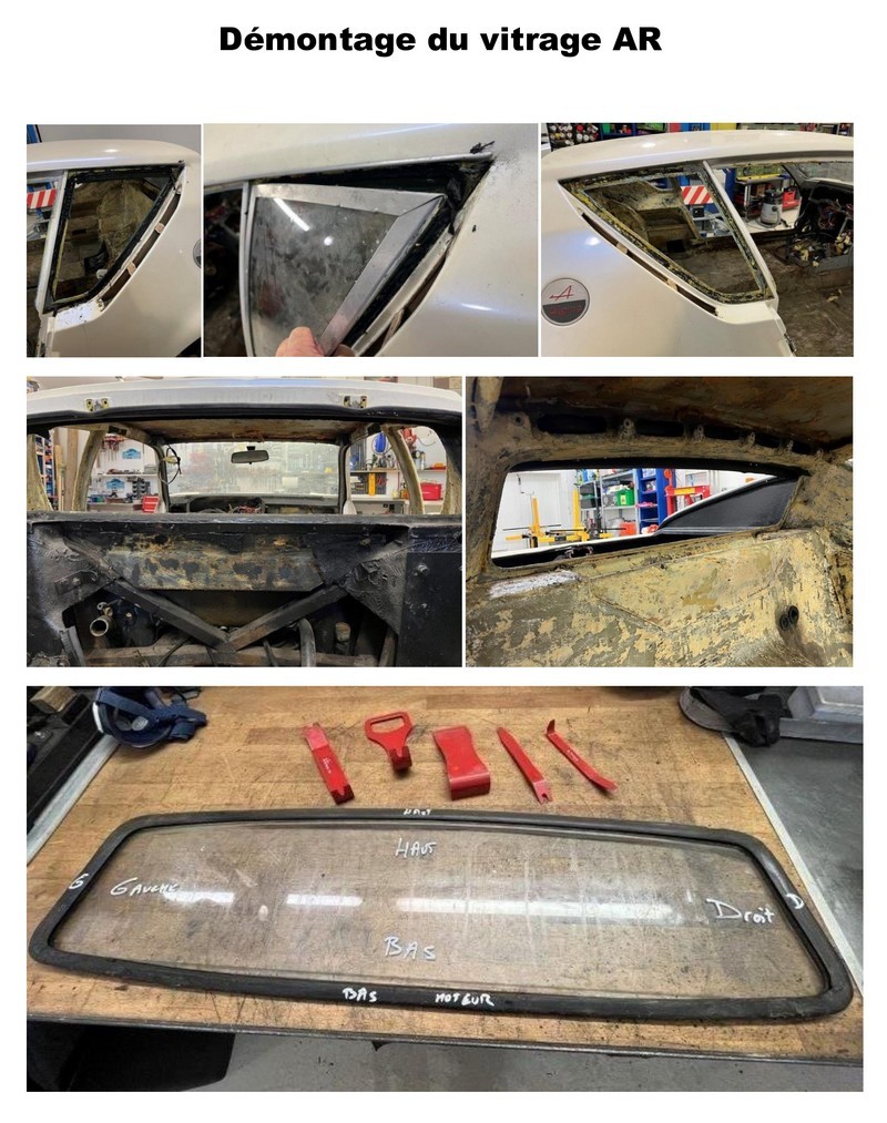 1041 Démontage du vitrage AR